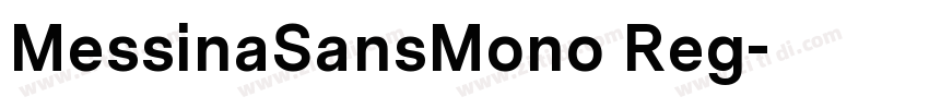 MessinaSansMono Reg字体转换